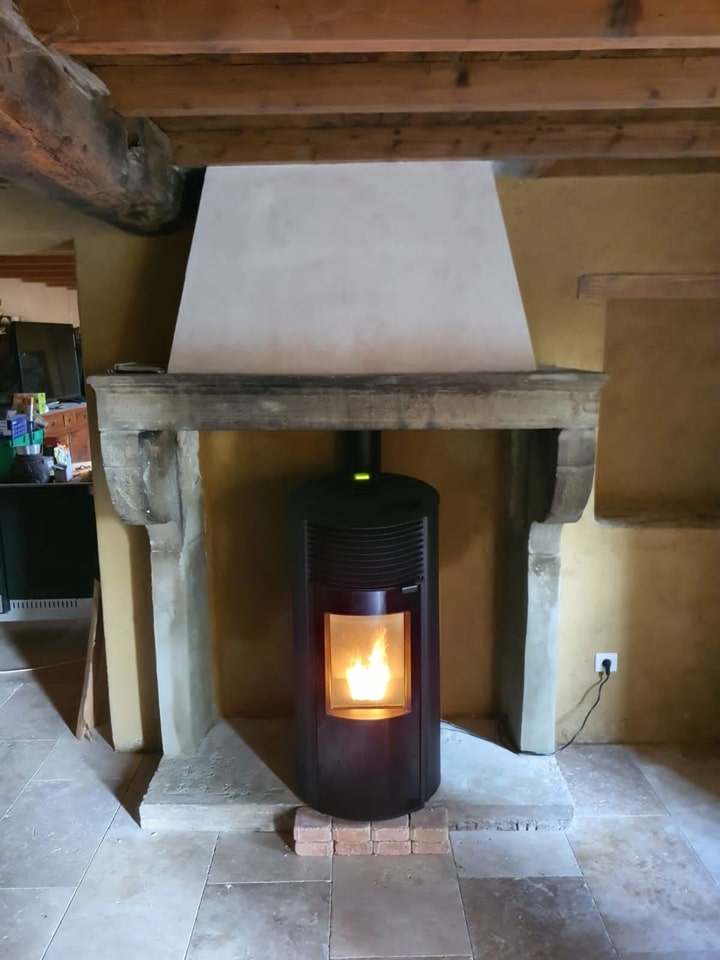 Installation poêle à bois & granulés - Isère (38)